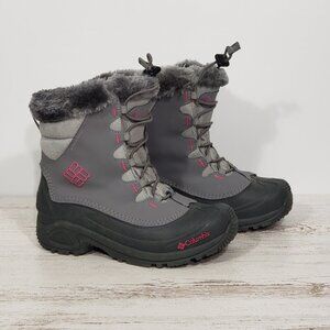 Columbia  Grey Black Bugaboot Faux Fur Lined Snow Boots  Women's Size 6